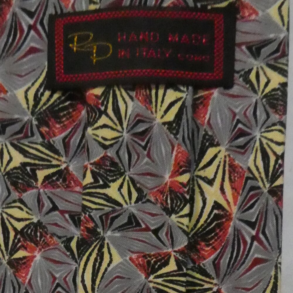 RD HAND MADE IN ITALY | Colorful Tie With Geometric Design
